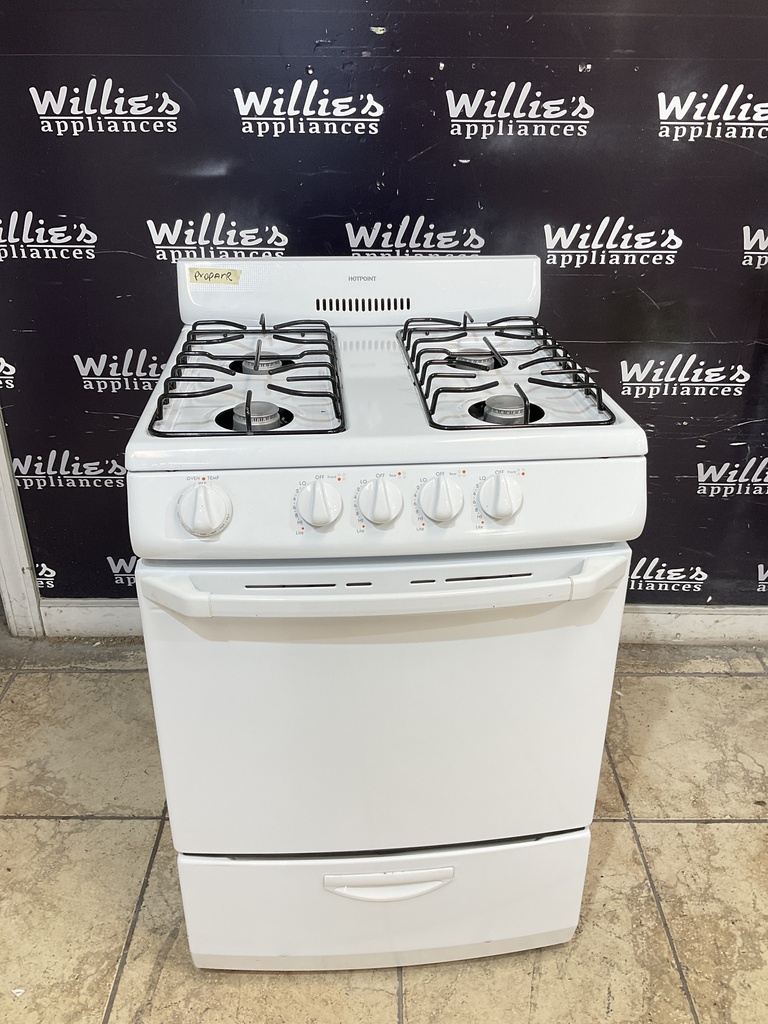 Hotpoint Used Gas Propane Stove 24inches (White) 