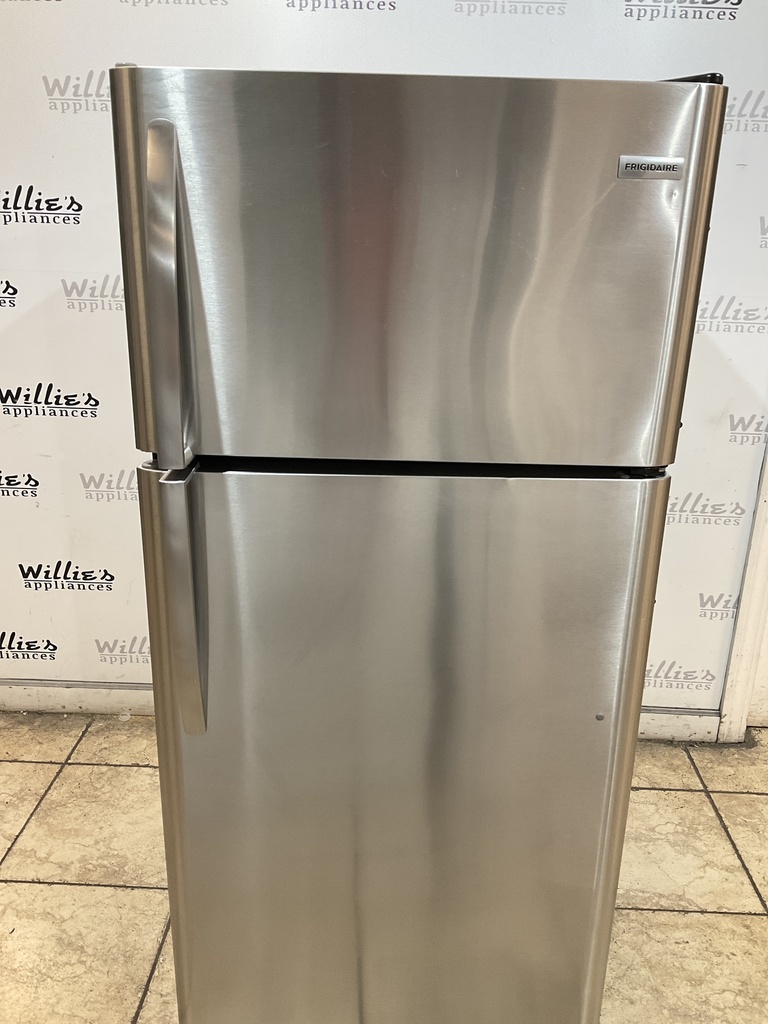 Frigidaire Used Refrigerator Top and Bottom 30x66 (Stainless Steel)