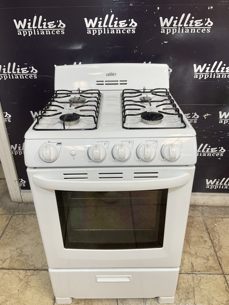 Summit Used Natural Gas Stove 24inches (White) 