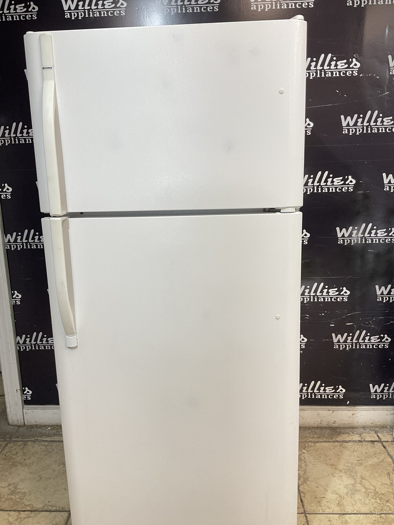 Frigidaire Used Refrigerator Top and Bottom 30x66 1/2” (white)