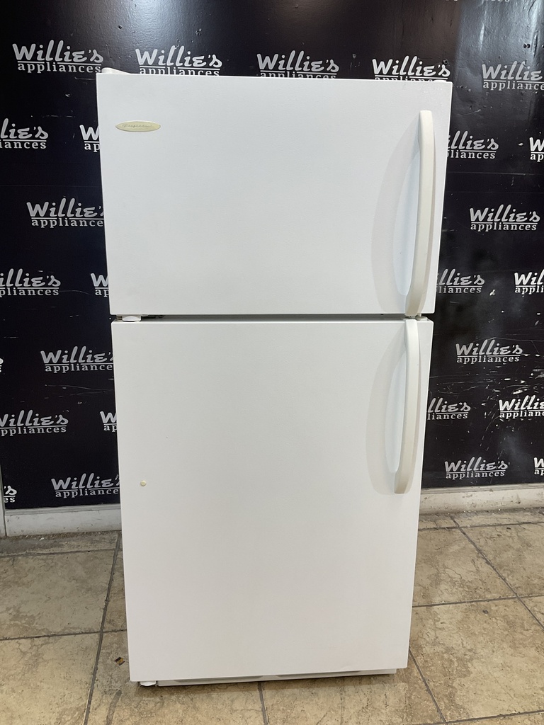 Frigidaire Used Refrigerator Top and Bottom 28x60 1/2” (White) 