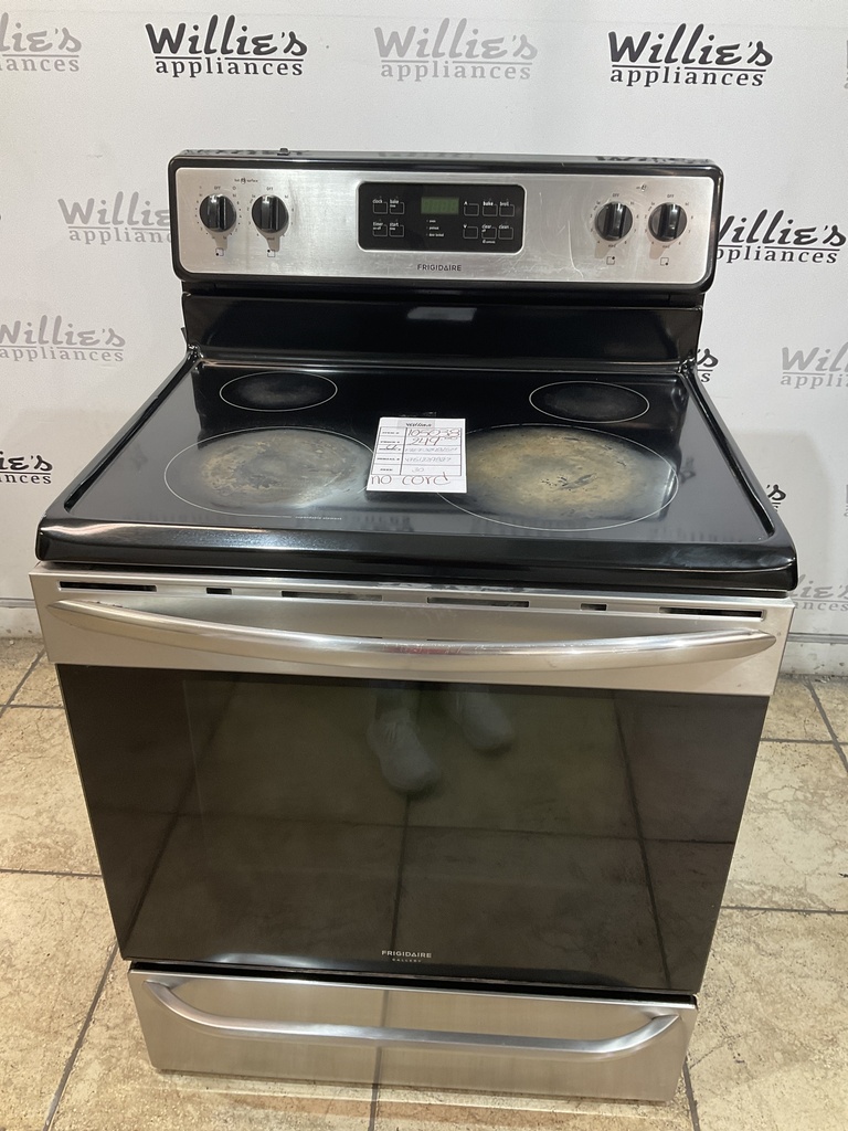 Frigidaire Used Electric Stove 220volts (40/50 AMP) 30inches {no cord} (Stainless steel) 