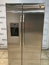 Ge Used Refrigerator Side by Side 36x69 1/2” (Stainless Steel) 