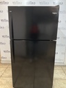 Whirlpool Used Refrigerator Top and Bottom 33x66 (black) 
