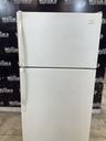 Whirlpool Used Refrigerator Top and Bottom 30x66 (White) 