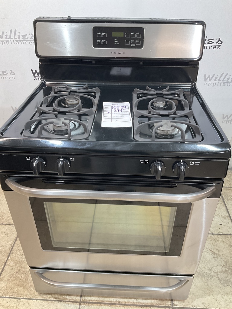 Frigidaire Used Natural Gas Stove 30inches (Stainless Steel) 