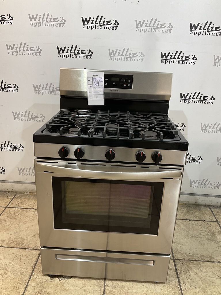 Frigidaire Used Natural Gas Stove 30inches (Stainless Steel) 