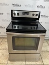 Whirlpool Used Electric Stove 220volts (40/50 AMP) 30inches {3 prong} (Stainless steel) 