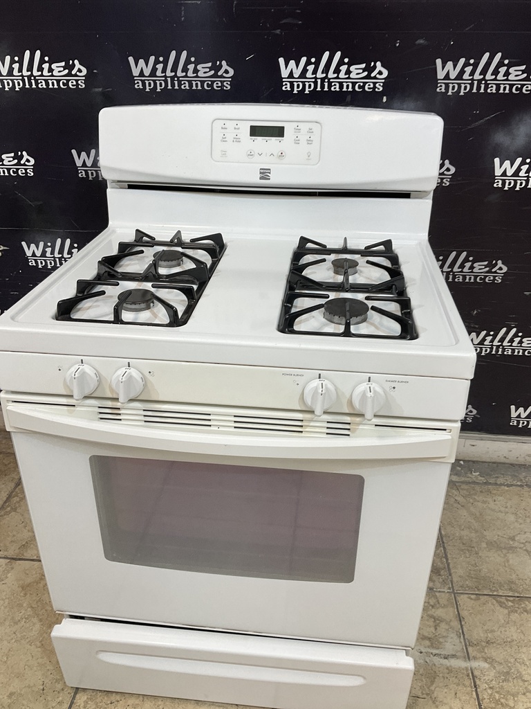 Kenmore Used Natural Gas Stove 30inches (white) 