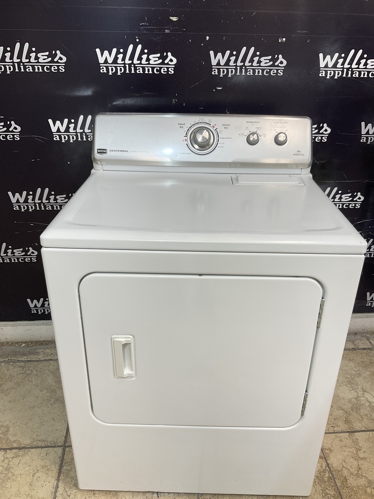 Maytag Used Electric Dryer 220volts (30 AMP) 29inches {4 prong} (white) 