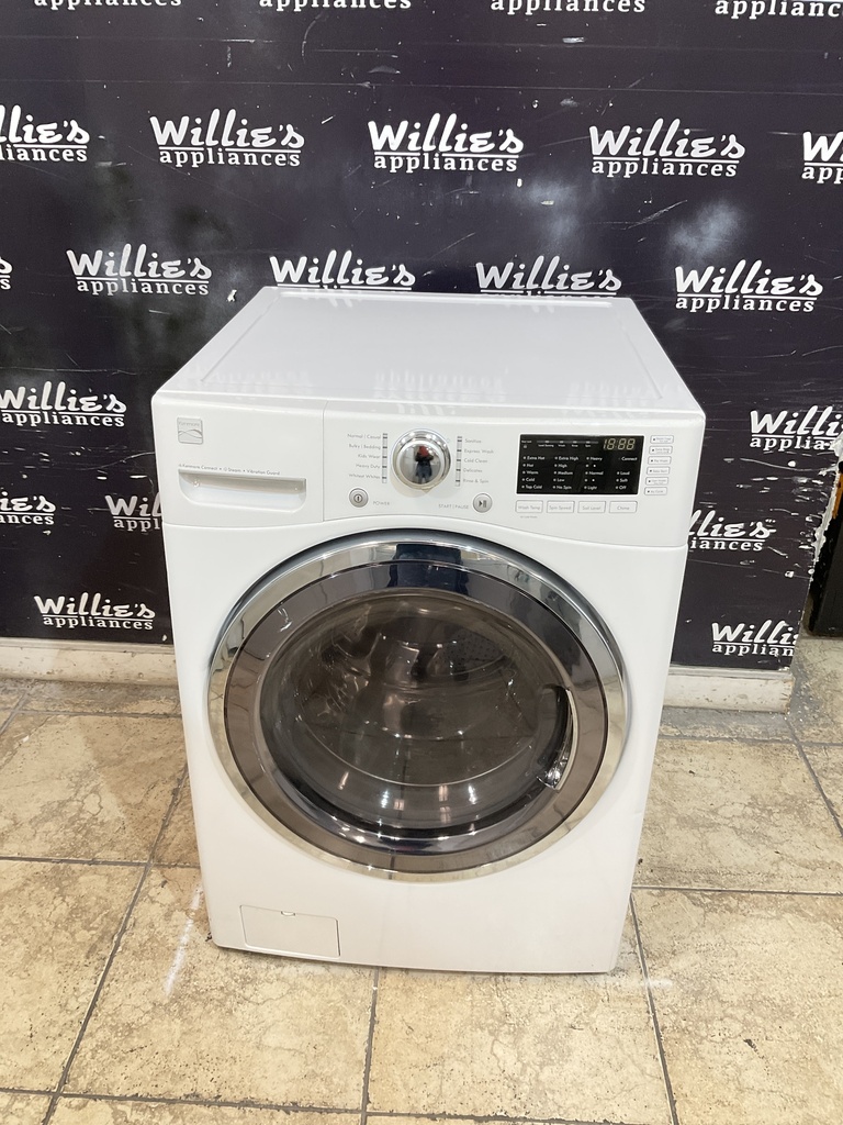 Kenmore Used Washer front-load 27inches (white) 