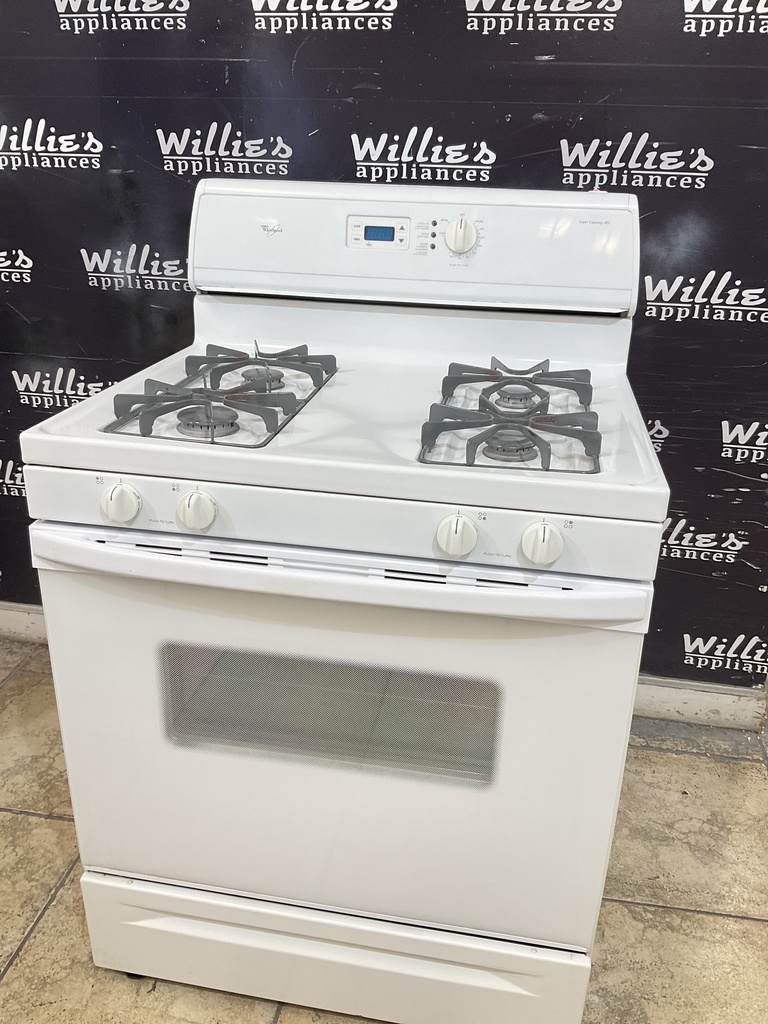 Whirlpool Used Natural Gas Stove 30inches (White) 