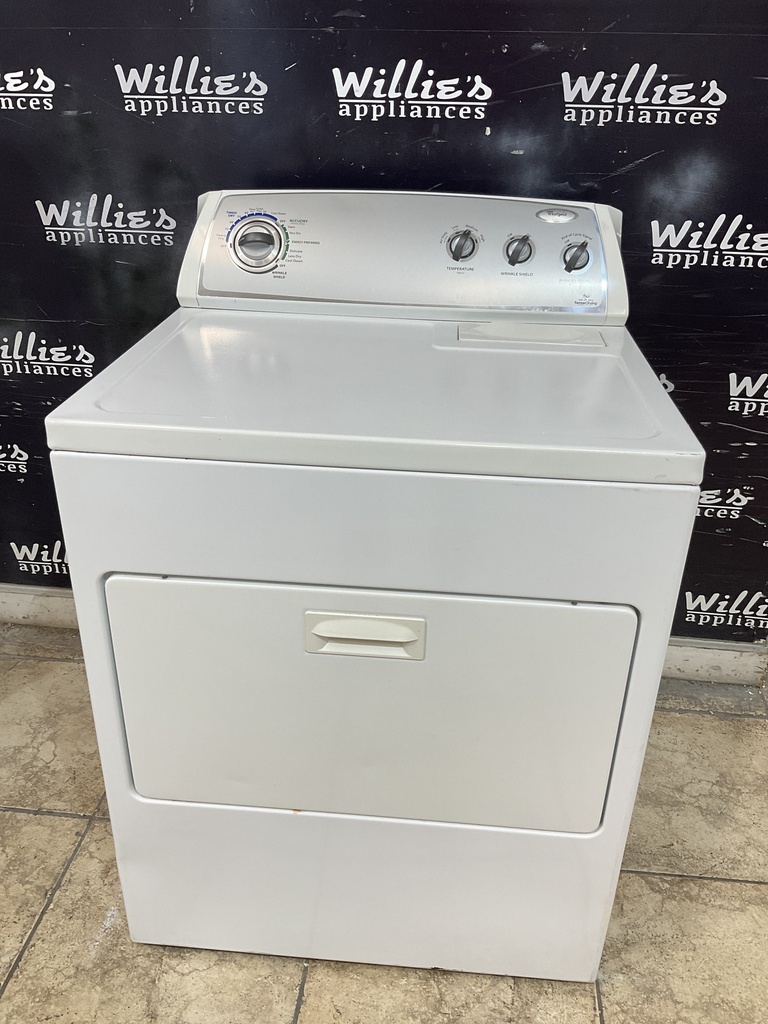 Whirlpool Used Electric Dryer 220volts (30 AMP) 29inches {3 prong} (White) 