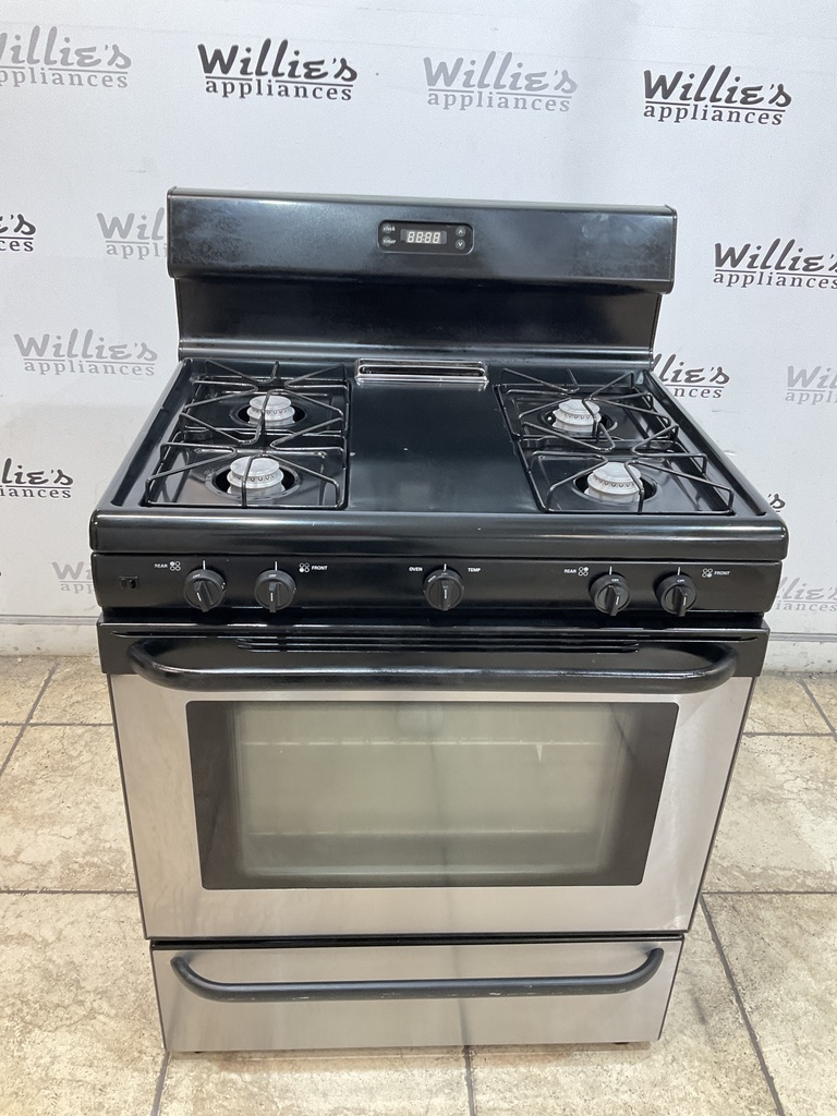 Frigidaire Used Natural Gas Stove 30inches (Stainless Steel) 