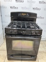 Ge Used Natural Gas Stove Double Oven 30inches (Black) 