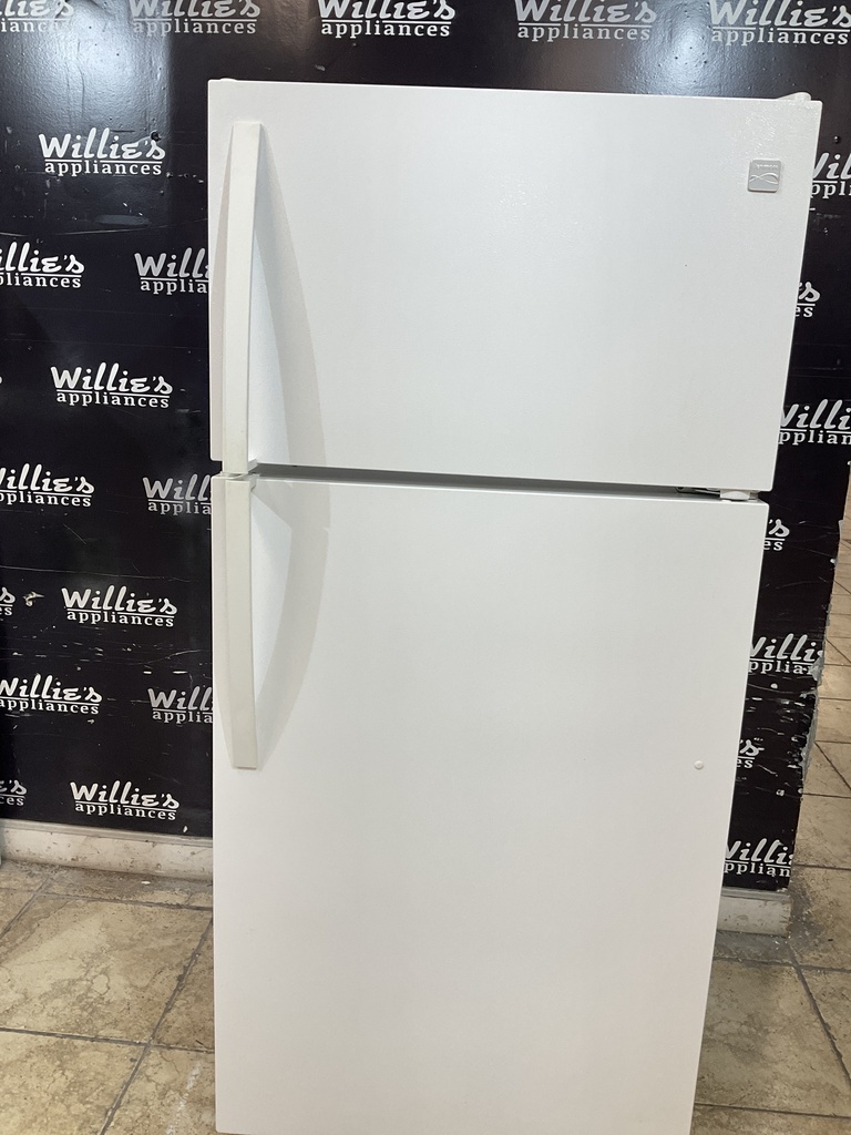 Kenmore Used Refrigerator Top and Bottom 30x66 (White) 