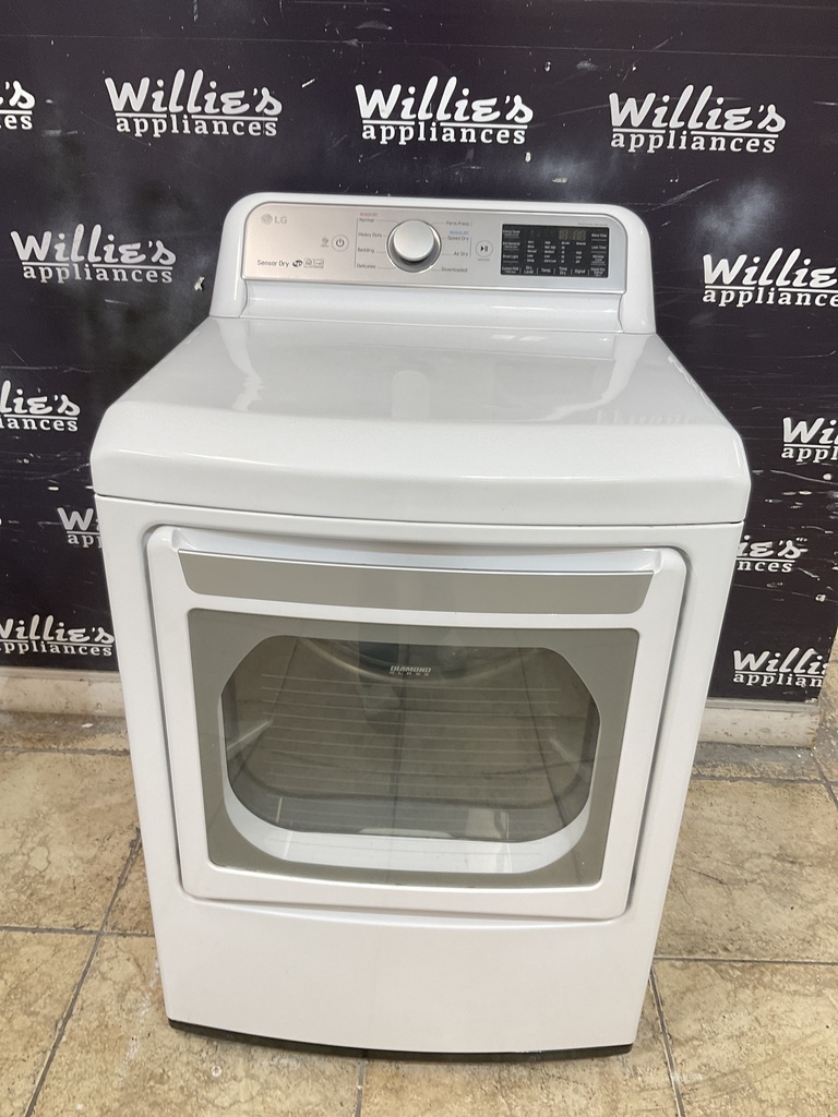 Lg Used Electric Dryer 220volts (30 AMP) 27inches {4 prong} (White) 