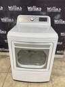 Lg Used Electric Dryer 220volts (30 AMP) 27inches {4 prong} (White) 