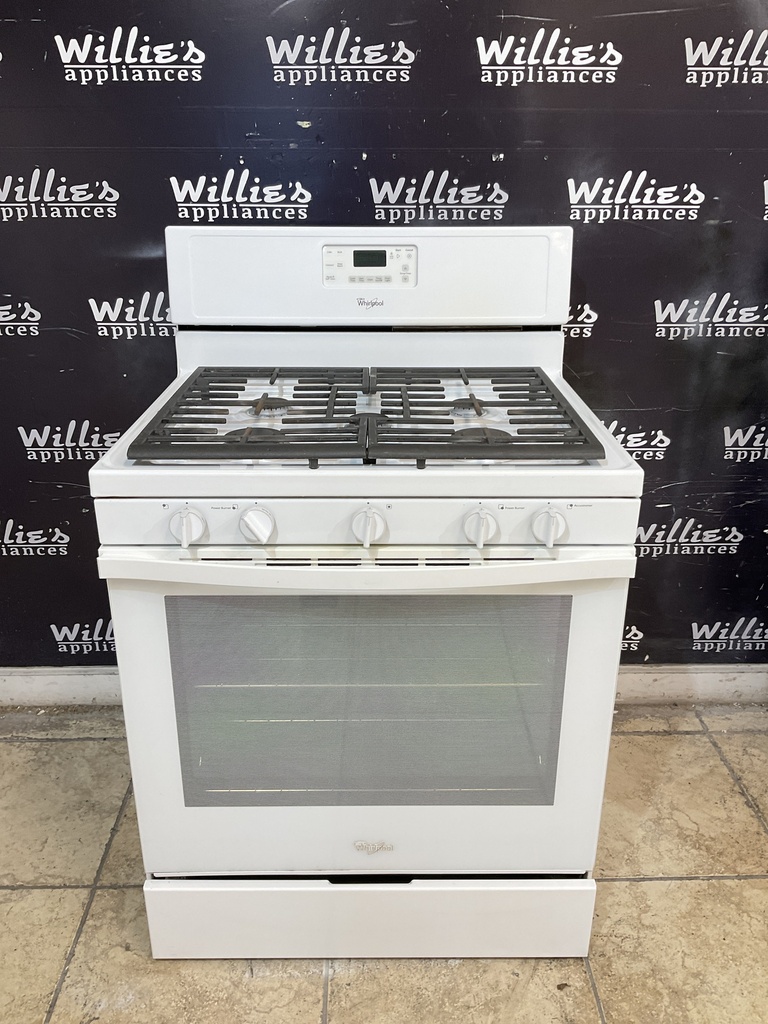 Whirlpool Used Natural Gas Stove 30inches (White) 