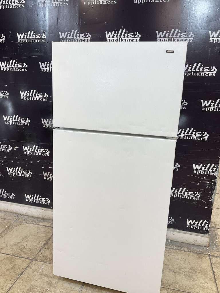 Hotpoint Used Refrigerator Top and Bottom 28x61 1/2” (white) 