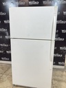 Whirlpool Used Refrigerator Top and Bottom 33x66 (White) 