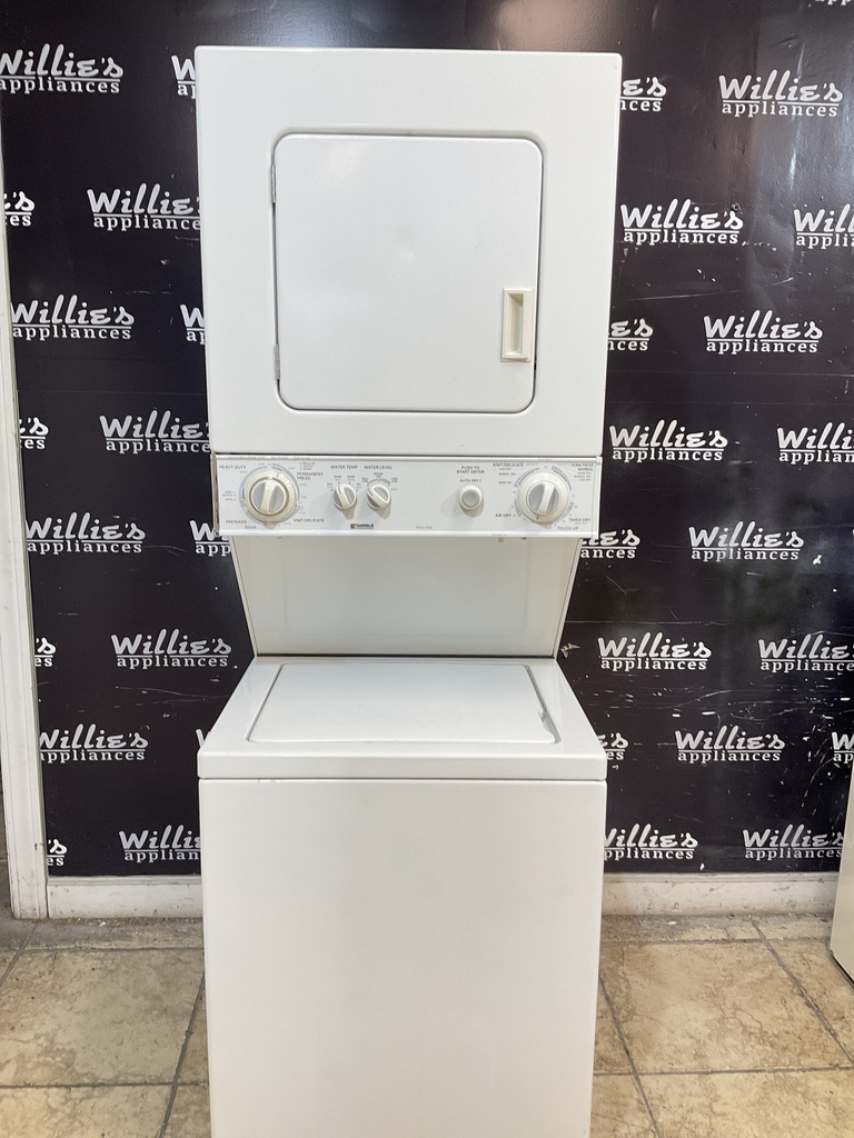 Kenmore Used Electric Unit Stackable 220volts (30 AMP) 24x71 1/2” {no cord} (White) 
