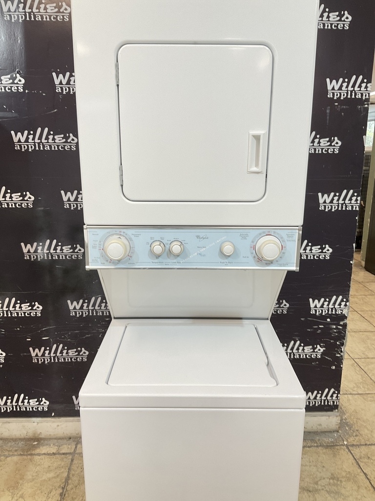 Whirlpool Used Electric Unit Stackable 220volts (30 AMP) 24x71 {no cord} (white)
