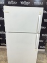 Frigidaire Used Refrigerator Top and Bottom 28x60 1/2” (white) 