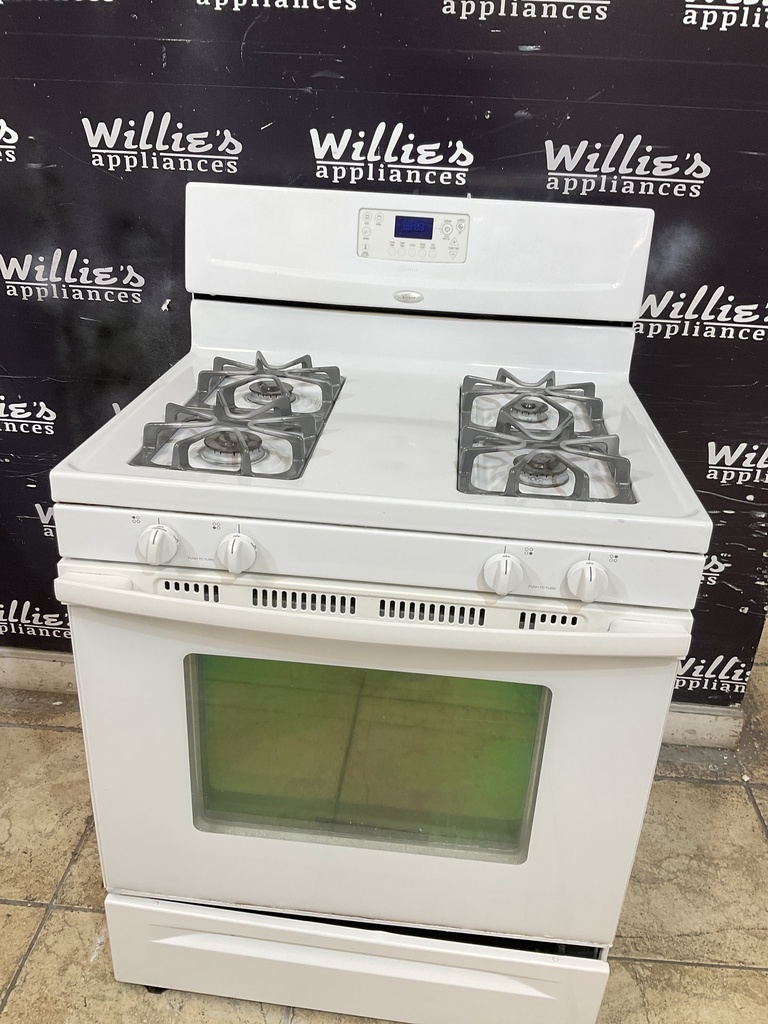 Whirlpool Used Natural Gas Stove 30inches (White)