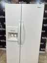 Whirlpool Used Refrigerator Side by Side 36x69 1/2” (White) 