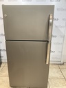 Ge Used Refrigerator Top and Bottom 32 1/2” x 66” (Stainless Steel) 