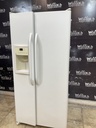 Ge Used Refrigerator Side by Side 32x67 1/2” (White) 