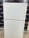 Whirlpool Used Refrigerator Top and Bottom 30x66 (White) 