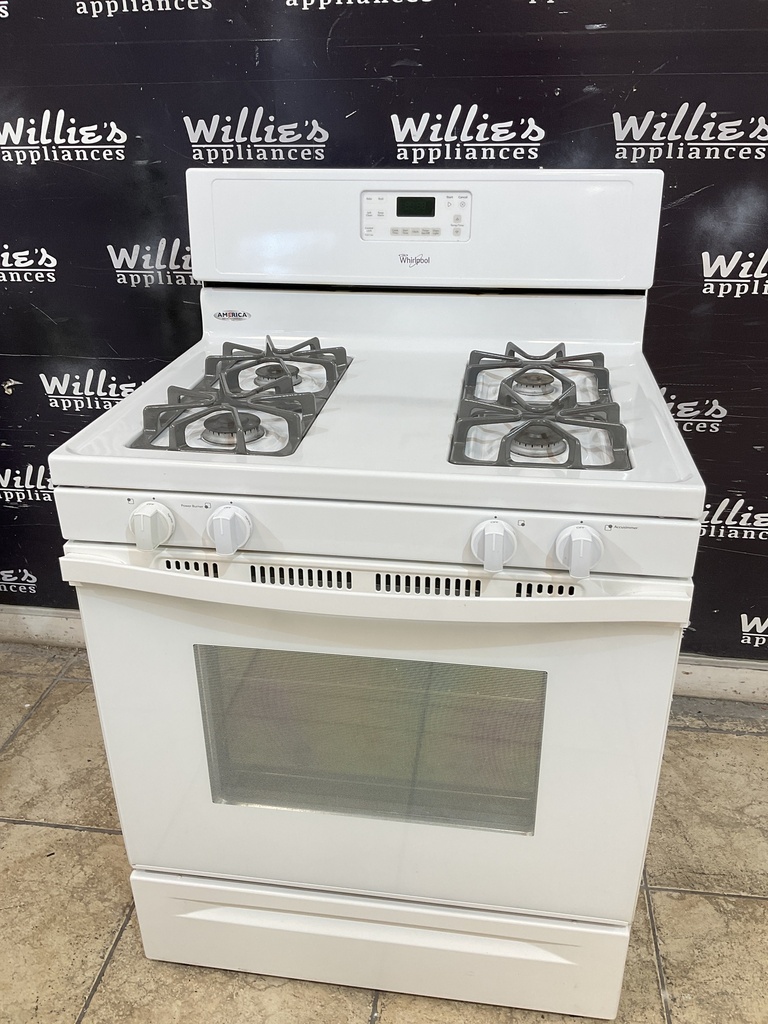 Whirlpool Used Natural Gas Stove 30inches (White) 