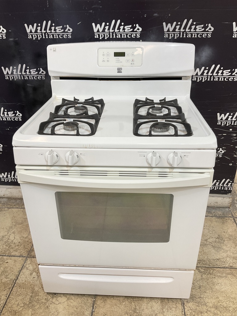 Kenmore Used Natural Gas Stove 30inches (White) 