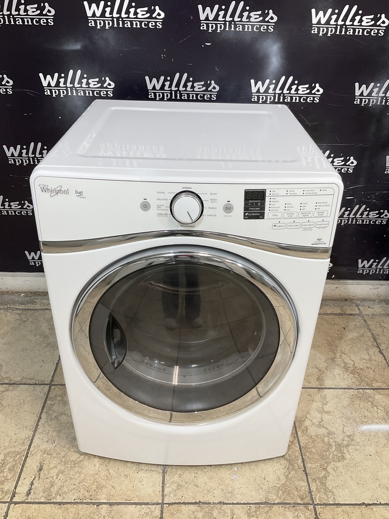 Whirlpool Used Electric Dryer 220volts (30 AMP) 27inches {3 prong} (White) 