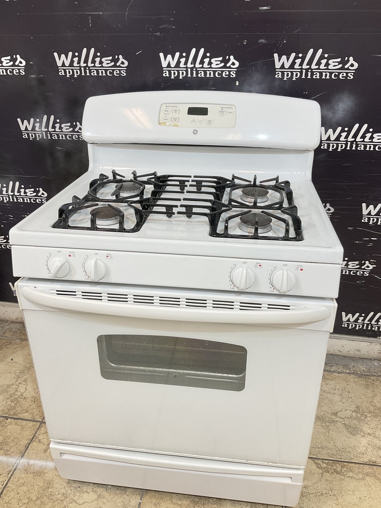 Ge Used Gas Propane Stove 30inches (White) 