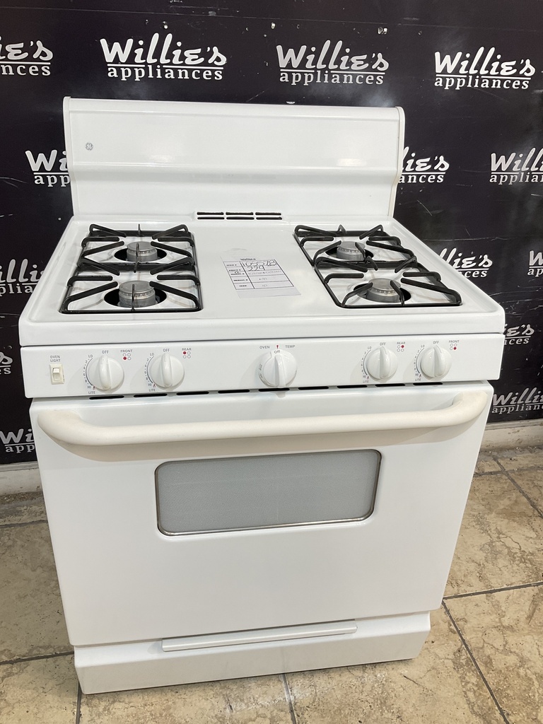 Ge Used Natural Gas Stove 30inches (White) 