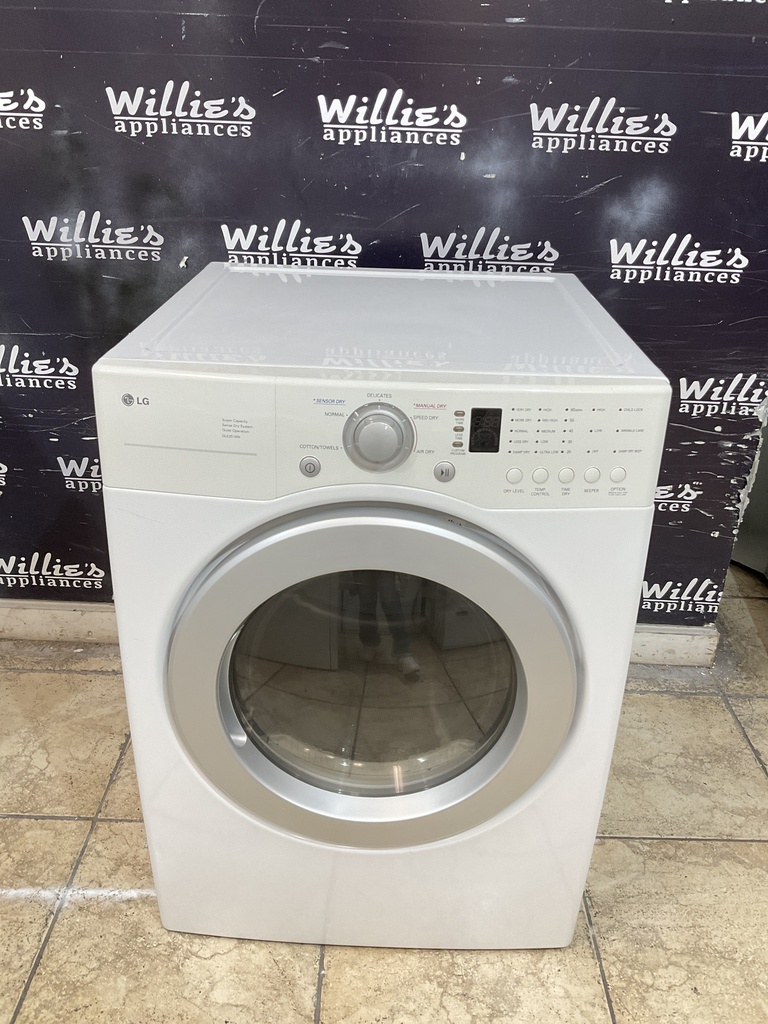 Lg Used Electric Dryer 220volts (30 AMP) 27inches {4 prong} (White) 