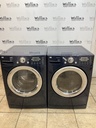 Lg Used Gas Propane Set Washer/Dryer  Front-load  27inches (Blue) 