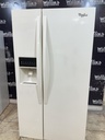 Whirlpool Used refrigerator Side by Side 33x67 1/2” (Bisque) 