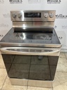 Lg Used Electric Stove 220volts (40/50 AMP) 30inches {3 prong} (Stainless Steel) 