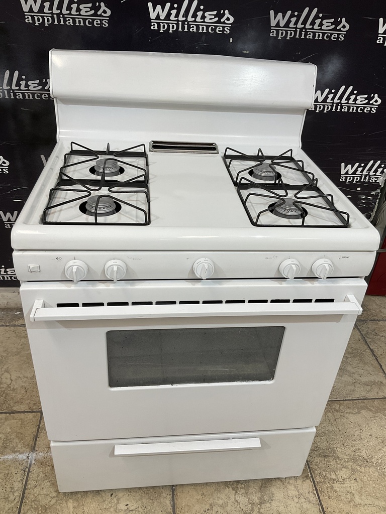 Frigidaire Used Natural Gas Stove 30inches (White) 