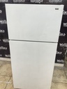 Hotpoint Used Refrigerator Top and Bottom 28x61 1/2” (White) 