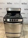 Ge Used Electric Stove 220volts (40/50 AMP) 24inches {no cord} (Stainless steel) 