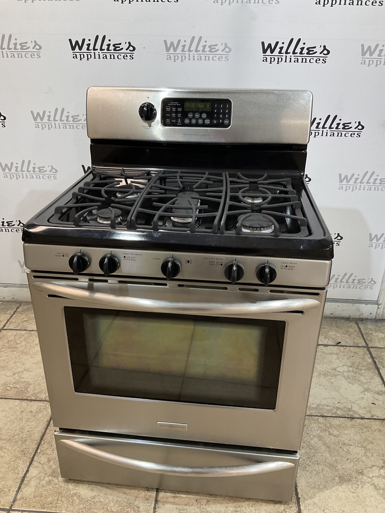 Frigidaire Used Natural Gas Stove 30inches (Stainless Steel) 