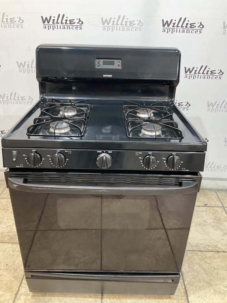 Hotpoint Used Natural Gas Stove 30inches (Black) 