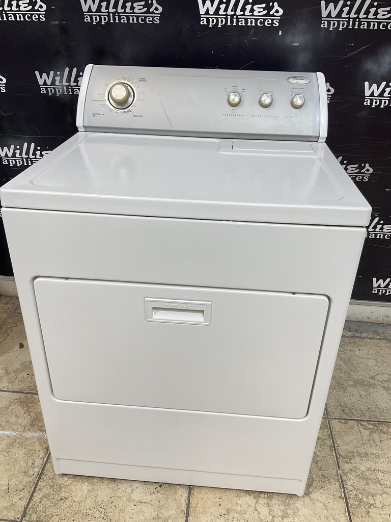 Whirlpool Used Electric Dryer 220volts (30 AMP) 29inches {3 prong} (White)