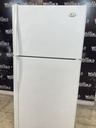 Ge Used Refrigerator Top and Bottom 33x67 1/2” (White) 
