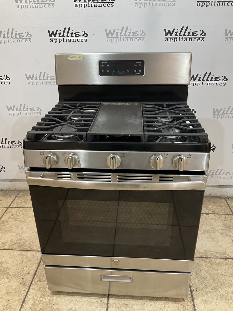 Ge Used Gas Propane Stove 30inches (Stainless Steel) 